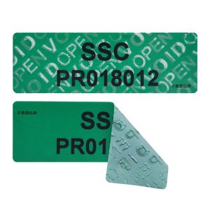 Etiquetas adhesivas rotas vacías de seguridad personalizadas, etiquetas multicolores para artículos electrónicos, embalaje de sello, etiqueta antifalsificación