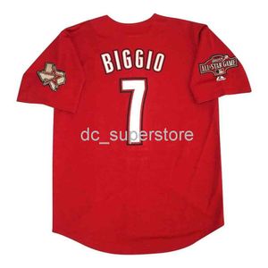 Couture personnalisée Craig Biggio 2004 Houston Red Jersey avec tous les étoiles Patch Men Women Youth Baseball Jersey XS-6XL