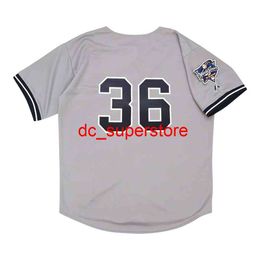 Couture personnalisée David Cone 2000 World Series Grey Road Jersey Hommes Femmes Youth Baseball Jersey XS-6XL