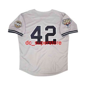 Couture personnalisée Mariano Rivera 2009 New York World Series Road Jersey hommes femmes jeunesse Baseball Jersey XS-6XL