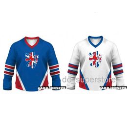 Couture personnalisée NOUVEAU 2021 Team Great Britain World Championship Hockey Jersey Mens Hockey Jersey XS-6XL