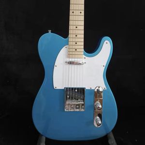 Forme personnalisée 6 cordes guitare de haute qualité faite à la main guitare électrique bleu mental TL manche en érable