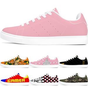 Aangepaste schoen Diy Schoenen mannen vrouwen sneaker winter herfst warme schoenen zwart wit blauw grijs roze knappe vlam jongen sport trainers sneakers 36-48