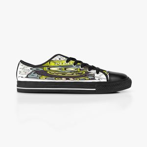 Aangepaste schoenen klassiek canvas low gesneden skateboard casual drievoudige zwart acceptatie aanpassing uv printen lage heren dames sport sneakers ademende kleur 101