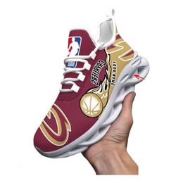 Zapatos personalizados Clevveland Cavvaliers Lienzo Zapatos Jarrett Allen Caris Levert Morris Charles Bassey Running Zapatos Tristan Flat Shoes Mujeres Customadas