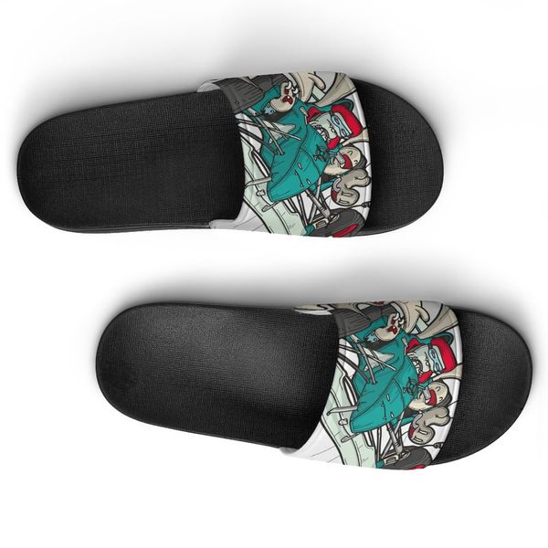 Chaussures personnalis￩es DIY Fournir des images pour accepter les pantoufles de personnalisation Sandales Slide nakaks Womens Sport Size 36-45