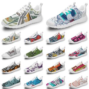 Aangepaste schoenen mannen vrouwen hardloopschoen diy outdoor sneakers aangepaste herentrainers kleur526