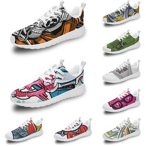 Aangepaste schoenen heren dames lopende roze zee gebleekte koraal pure drievoudige zwart witte rode citroen mannen vrouwen sneakers diy y5r12