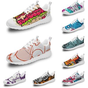 Aangepaste schoenen heren dames lopen roze zee gebleekte koraal pure drievoudige zwarte witte rode citroen mannen vrouwen sneakers diy p1414p