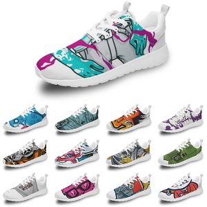 Aangepaste schoenen heren dames lopende roze zee gebleekte koraal pure drievoudige zwart witte rode citroen mannen vrouwen sneakers diy y721