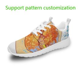 Zapatos personalizados Patrón de soporte personalización zapatillas deportivas para hombre y mujer zapatillas deportivas al aire libre