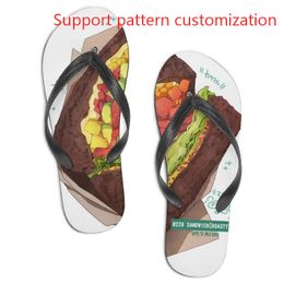 Zapatos personalizados Patrón de soporte personalización chanclas zapatillas sandalias para hombre para mujer zapatillas deportivas moda cómoda