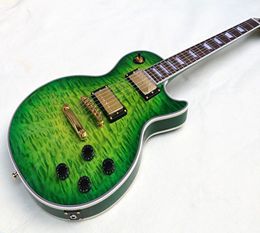 Shop personnalisée 2017 LESP Guitar Guitar Green Ocean Burst Ebonyfretboard Paul5470949