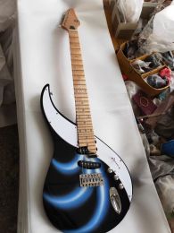 Atelier personnalisé 29 frettes guitare électrique Sky III guitares empereurs Black Body Mapleboard Chrome Hardware Professional Guitare