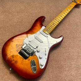 Custom Shop Chrome Tremolo Floyd ST Guitarra eléctrica Diapasón de arce Guitarra de alta calidad envío gratis