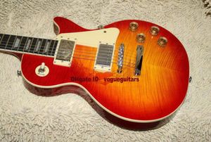 Custom Shop Electric Guitar Cherry Burst Solid 6 Strings Electric Guitar High Quality8837468