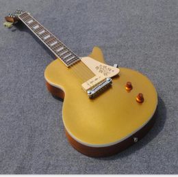 Shop Gold Gold Top Goldtop Guitar électrique blanc P90 Pickup Wrap à pont de pont de fleur Pickgaurd1468846