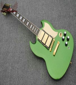 Custom Shop Green SG 3 pickups elektrische gitaar nieuwe aankomst hele gitaren op maat gitaar6841203