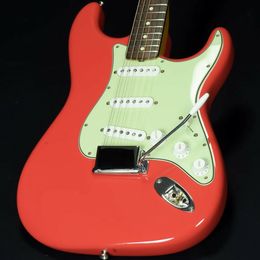 Custom Shop / Japão Edição Limitada 1960 St NOS Fiesta Guitarra Elétrica Vermelha