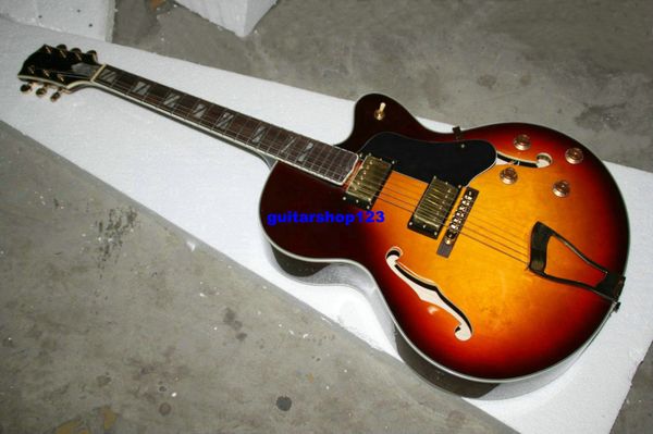 Custom Shop Jazz Guitar Sunburst L5 Guitare électrique guitares en gros de Chine A123