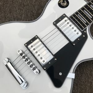 Custom Shop, fabriqué en Chine, guitare électrique personnalisée de haute qualité, protection des médiators, touche en palissandre, matériel chromé,