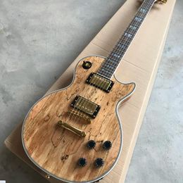 Custom Shop, fabriqué en Chine, guitare électrique LP personnalisée de haute qualité, incrustée d'ormeau, bois de rose