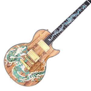 Custom Shop, fabriqué en Chine, guitare électrique LP personnalisée de haute qualité, matériel doré, comme indiqué dans le schéma, livraison gratuite