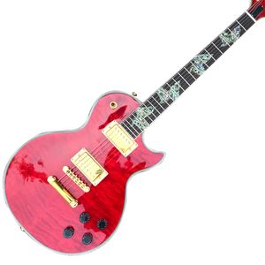 Custom Shop, fabriqué en Chine, guitare électrique LP personnalisée de haute qualité, touche en palissandre, matériel doré, comme indiqué sur la figure