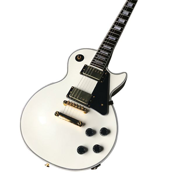 Tienda personalizada, hecha en China, guitarra eléctrica LP personalizada de alta calidad, golpeador, diapasón de palisandro, herrajes dorados, envío gratis