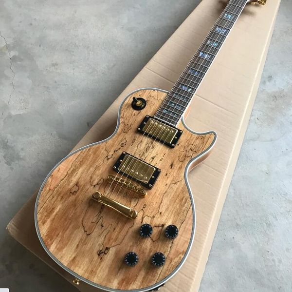 Custom Shop, fabriqué en Chine, guitare électrique LP personnalisée de haute qualité, incrustée d'ormeau, bois de rose