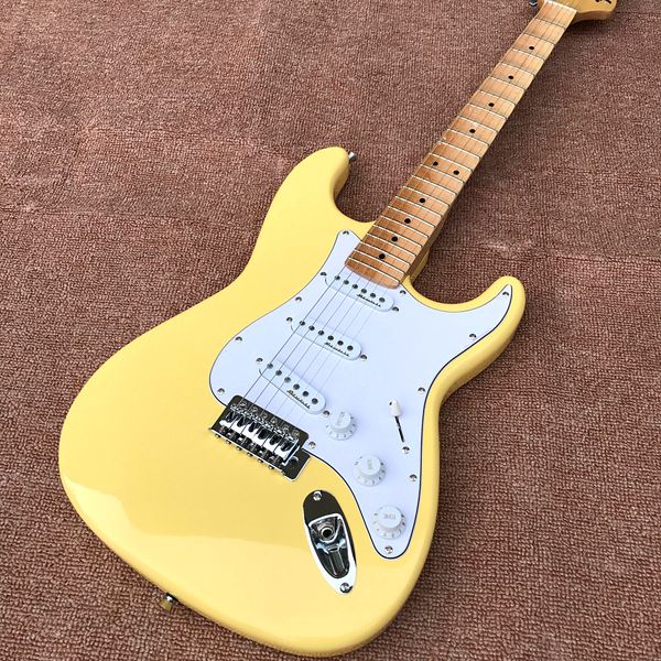 Custom shop, fabriqué en Chine, guitare électrique ST de haute qualité, micro trois pièces, livraison gratuite