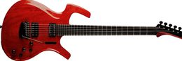 Custom Shop Park Fly Mojo Transparant Cherry Red Electric Guitar Floyd Rose Tremolo Tailerpiece, Black Hardware, HSH Pickups