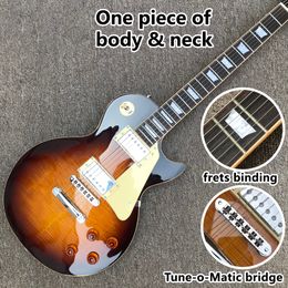 Custom Shop Standard-E-Gitarre von hoher Qualität, einteiliger Korpus, Halsbünde, Bindung, Melodie oder Matic-Brücke, wie auf den Bildern