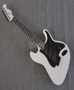 Tienda personalizada White San Dimas St Electric Guitars Alder Body Slanted Corbla Middle Coil Pickups SSH Black Hardware1648237