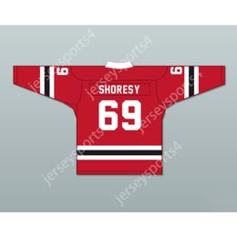 Personnalisé SHORESY 69 LETTERKENNY IRLANDAIS ROUGE MAILLOT DE HOCKEY ALTERNATIF NOUVEAU Top Cousu S-M-L-XL-XXL-3XL-4XL-5XL-6XL