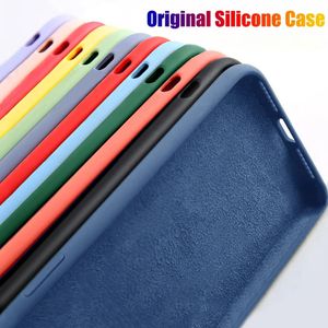 Custom silicone Tide shell Orignal Liquid Silicone Case For iPhone 11 12 13 14 15 Pro max Cases mini universal silicone mobile Phone case