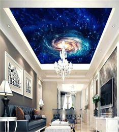 Custom size 3d po behang woonkamer plafond muurschildering Universele Vortex 12 Constellation foto achtergrond behang vlies wa16383392427