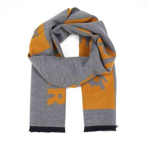 Slogan personnalisé Dign Jacquard Cashmere Wool Blend Mens Warm Brushed Factory Wholele Scarf