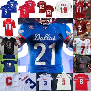 Smu Mustangs voetbaljersey NCAA College Tanner Mordecai Tre Siggers Rashee Rice Phillips Jr. Kerley Wheaton McDaniel Daniels Jr. Burns Slade-Matautia Maryland