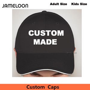 Casquettes Snapback personnalisées Personnalisez les chapeaux noirs de taille adulte ou enfant avec votre propre Logo Text Design brodé cap239U