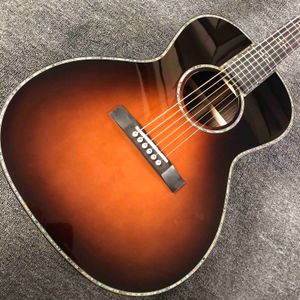 Custom Solid Rosewood Back Side OOO BODY Acoustic Guitar Abalone Binding Accept Guitar OEM