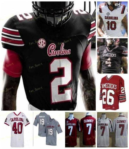 Maillot Gamecock personnalisé de Caroline du Sud Jones Jaycee Horn TJ Brunson Deebo Samuel Shaq Roland Clowney Shaw Bentley Lattimore Davis2367555