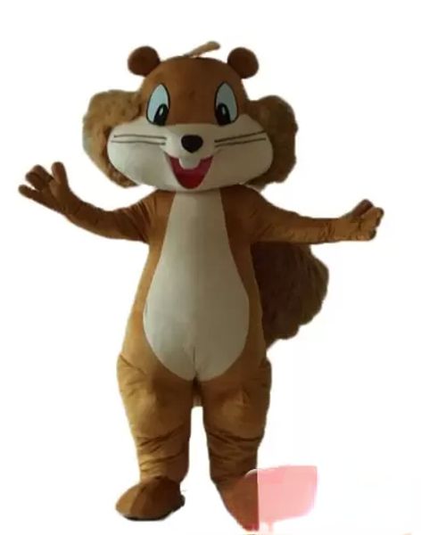 Costume de mascotte d'écureuil personnalisé, vêtements de dessin animé, robe fantaisie de fête d'anniversaire, de noël pour événement de fête d'halloween