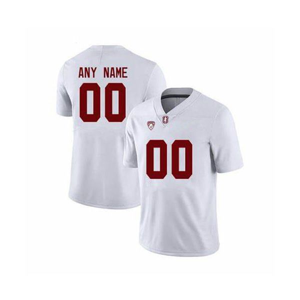 Camisetas personalizadas de Stanford personalizadas para hombres, universidad, blanco, negro, rojo, bandera de EE. UU., moda para adultos, ropa de fútbol americano, jersey cosido