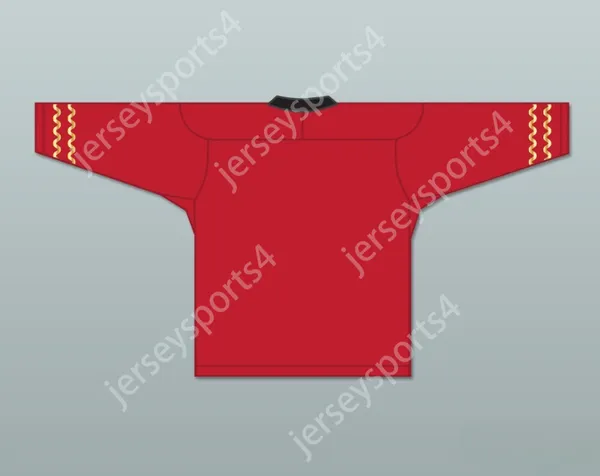 Custom Starfleet Engineering Red Hockey Jersey supérieur cousé S-M-L-XL-XXL-3XL-4XL-5XL-6XL