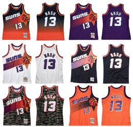 Custom Steve Nash Basketball Jersey S-6XL Mitchell Ness 1996-97 Mesh Hardwood Classics Men Women Kids Kids Retro Jersey