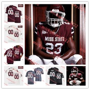 Dak Prescott Fletcher Cox Mississippi State Bulldogs voetbaljersey Preston Smith Montez Sweat Kylin Hill K.J.Wright op maat gemaakte MSU -jerseys