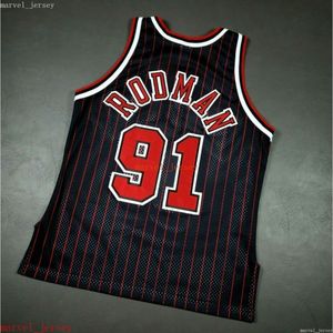 Aangepaste gestikte Dennis Rodman Vintage Champion Jersey XS-6XL Mens Throwbacks Basketbal Jerseys Goedkope Heren Dames Jeugd