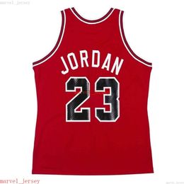 Custom gestikte Michael Red Road 1987-88 Jersey XS-6XL Mens Throwbacks Basketball Jerseys Cheap Men Women Youth