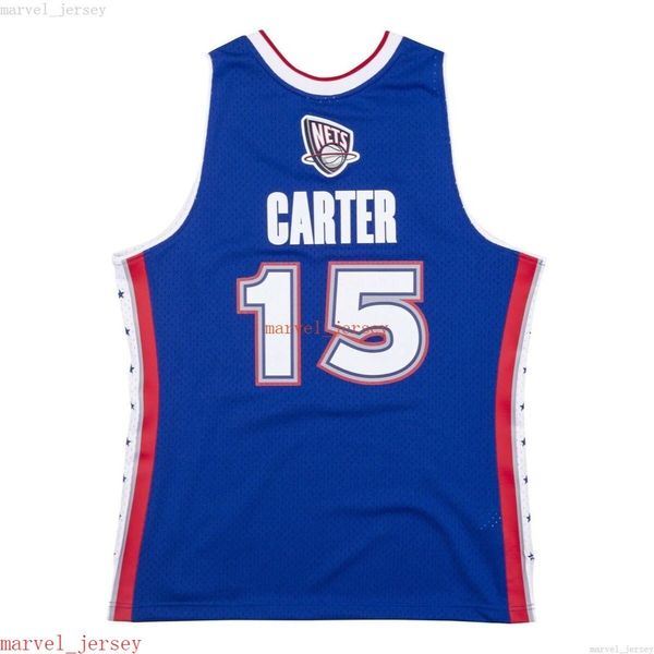 Carter de Nueva Jersey cosido cosido #15 2005 All-Star Swingman XS-6XL Mensos para hombres Jerseys de baloncesto Wome Wome